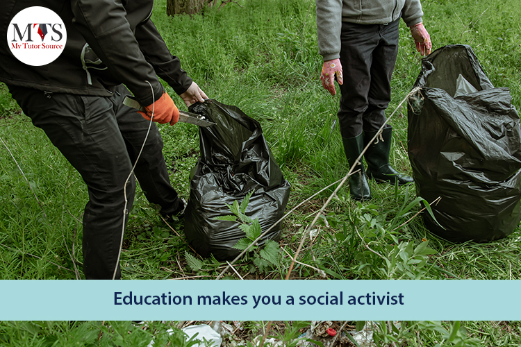 Education makes you a social activist