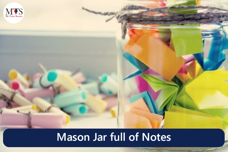 Mason Jar full of Notes