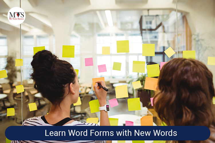 Learn Word Forms with New Words
