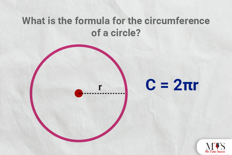 What is the formula for the circumference of a circle